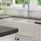 Nantucket Sinks Double Bowl Farmhouse Fireclay Sink with Shabby Straw Finish FCFS3318D-ShabbyStraw - alternate 5